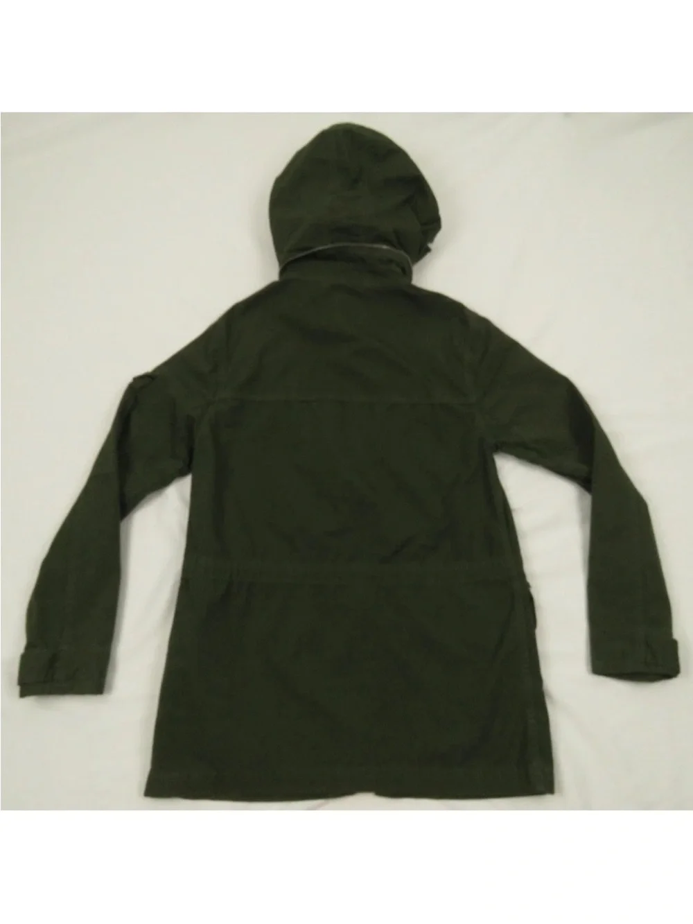 NWT J Crew Military Field Cargo Utility Hooded Full Zip Button Coat Jacket XS